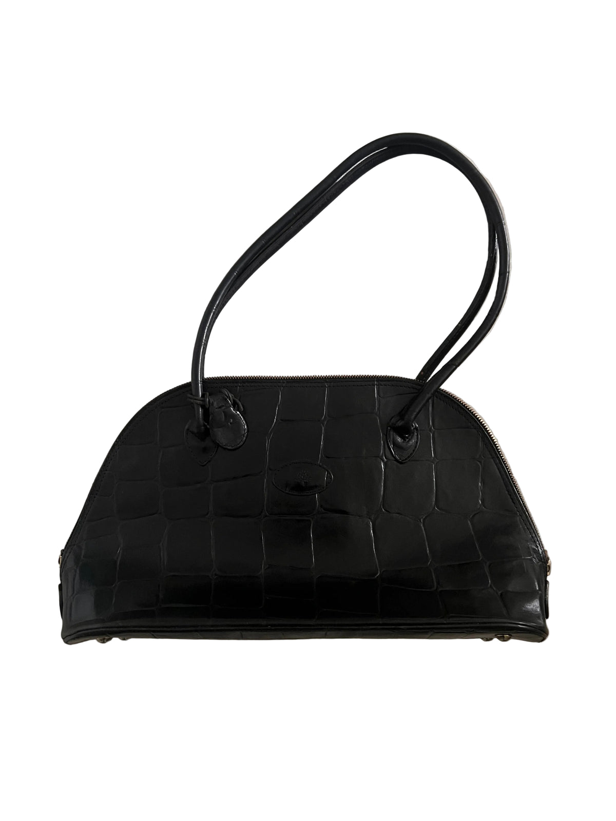 Mulberry Croc-Embossed Tote – Vintage 2000s