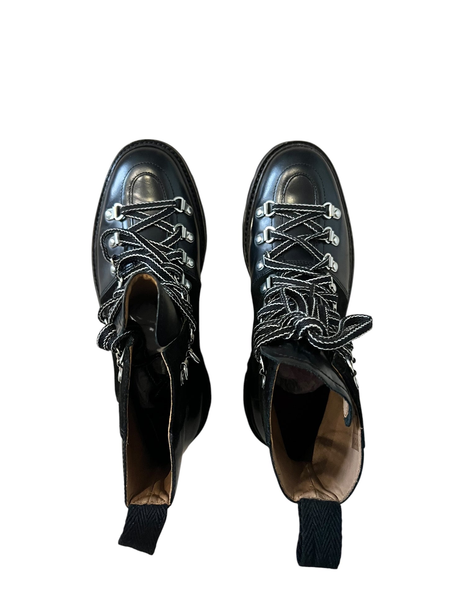 Grenson Nanette Black Leather & Suede