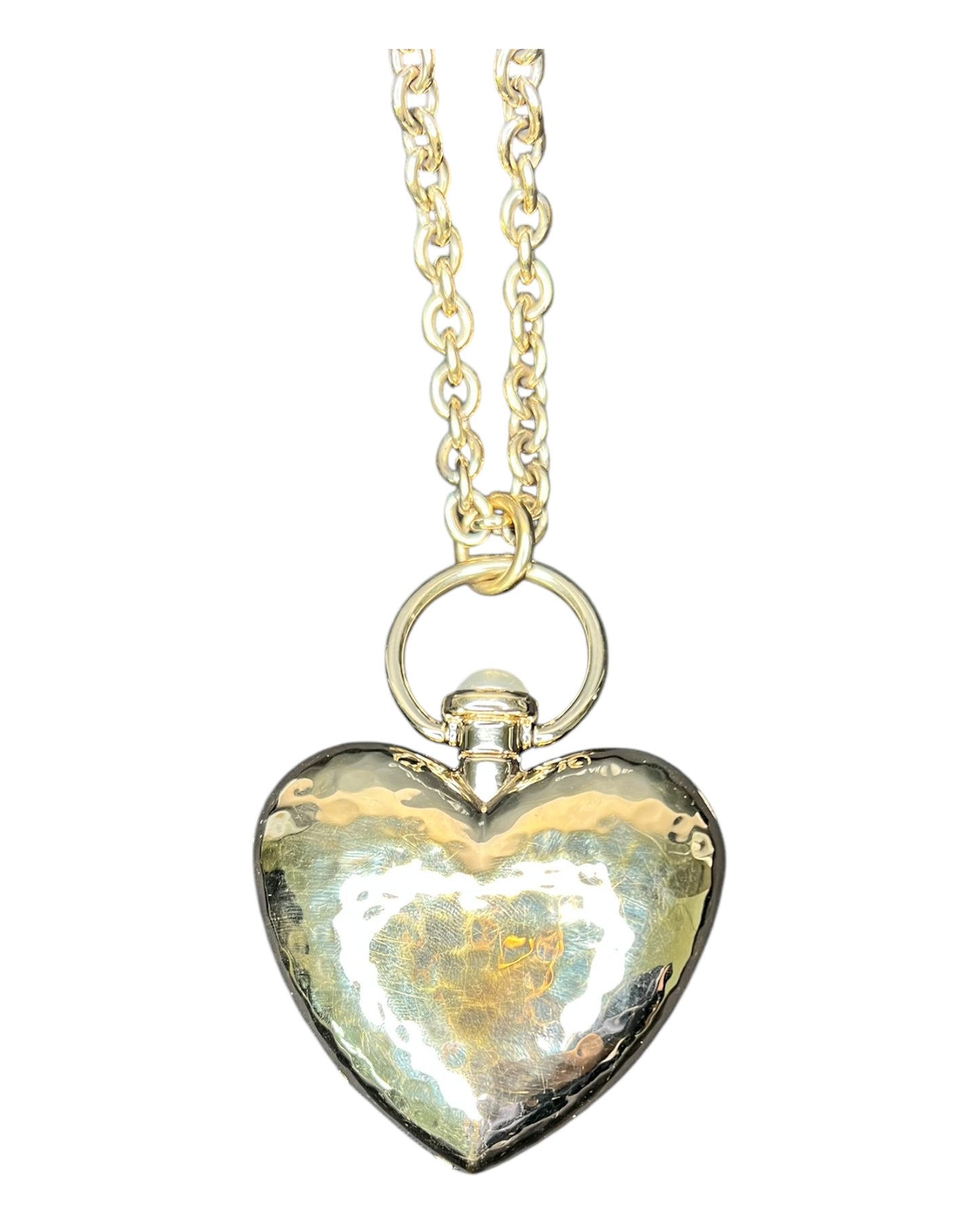 Chanel Oversized Heart Locket Pendant Necklace - The Luxury Savvy