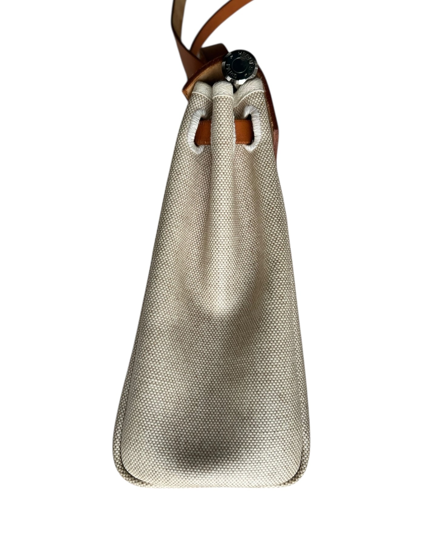 Hermès Herbag “Two-in-One” 31 – Gold/Camel Leather with Canvas