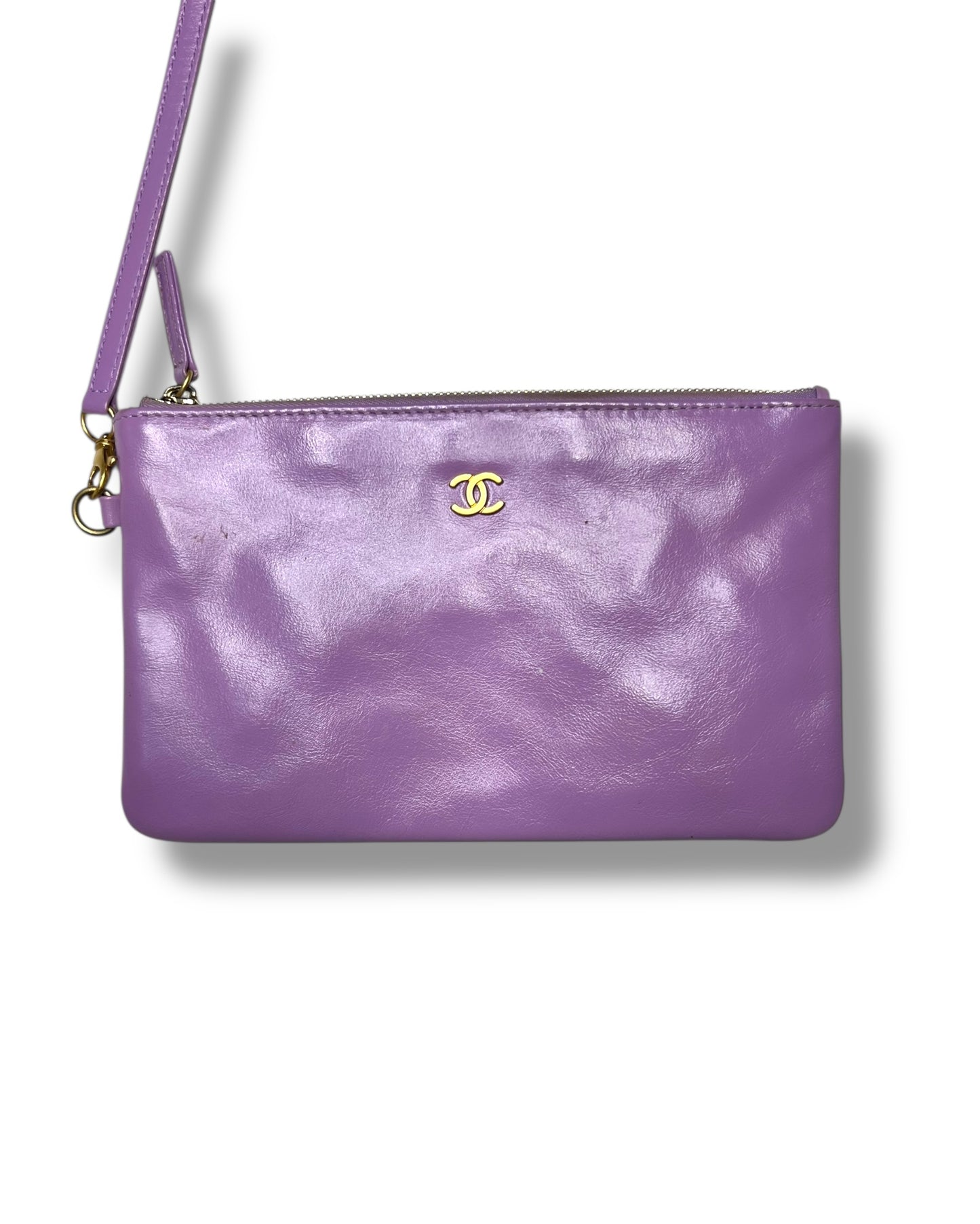 Chanel 22 Medium Bag – Purple Calfskin with Gold Hardware