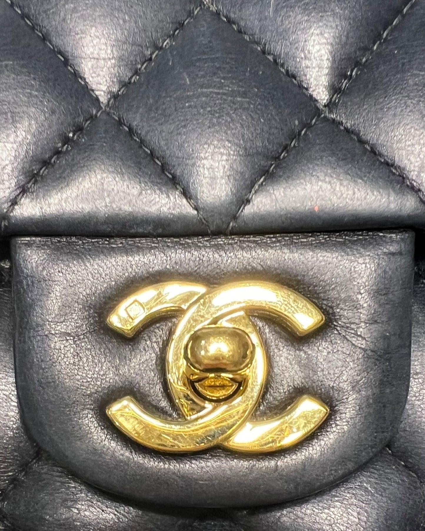 Chanel Classic Double Flap Bag – Black Lambskin with 24k Gold-Plated Hardware (Series 10)