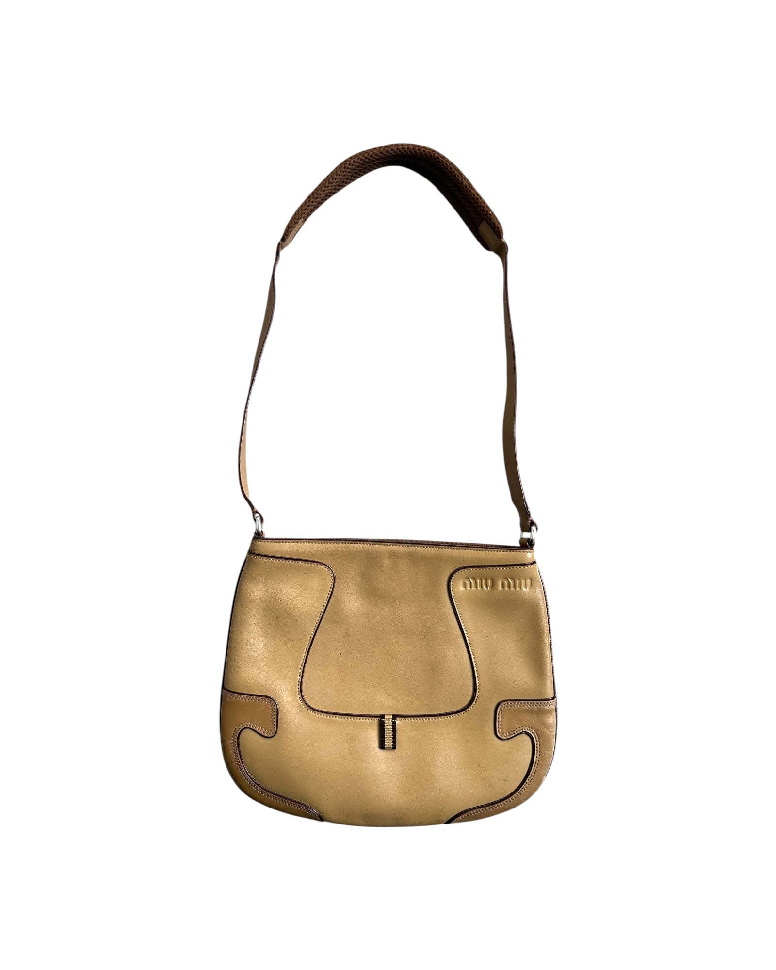 Miu Miu Beige Crossbody bag - The Luxury Savvy