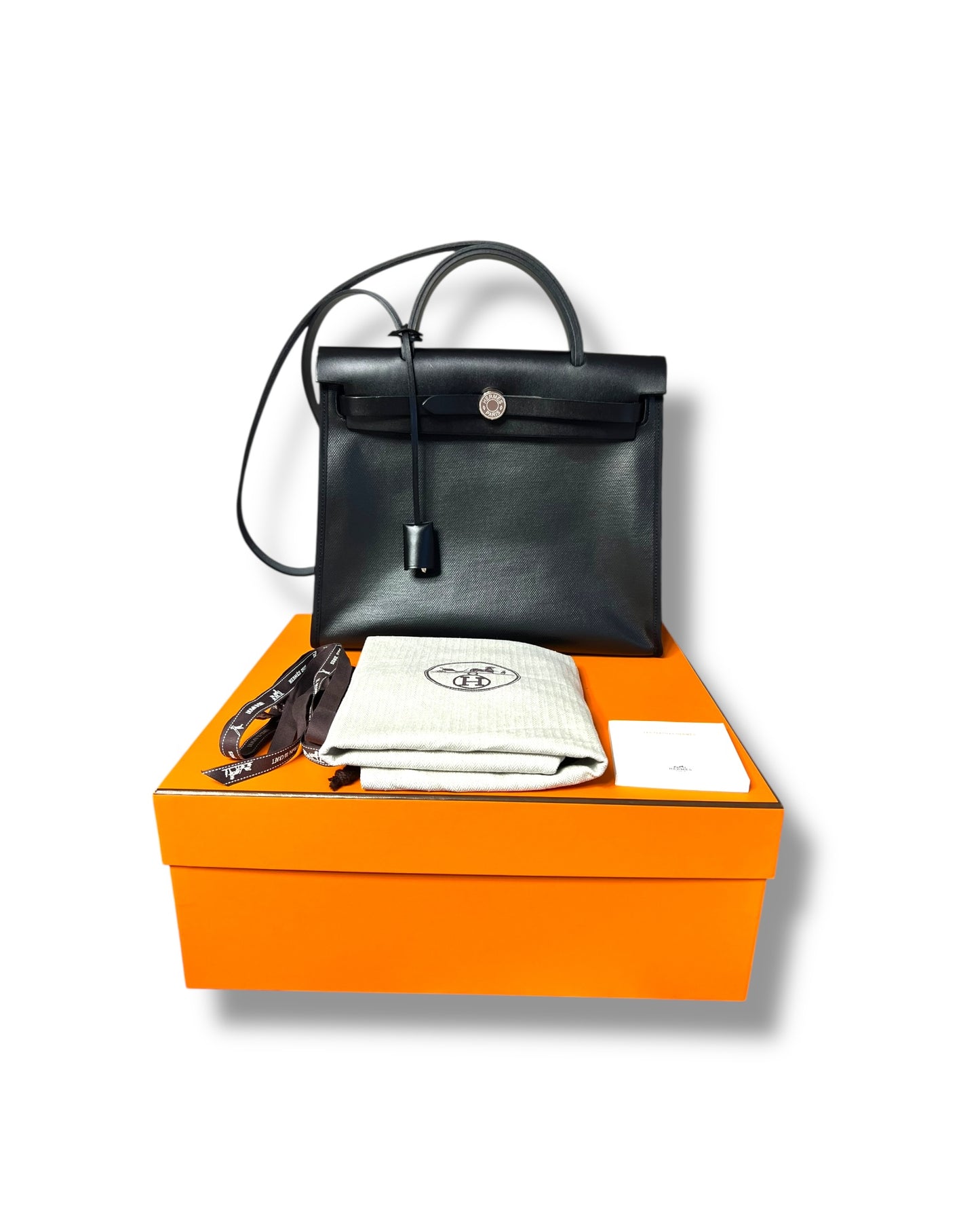Hermès Herbag Zip 31 – Black Palladium Hardware (Full Set)