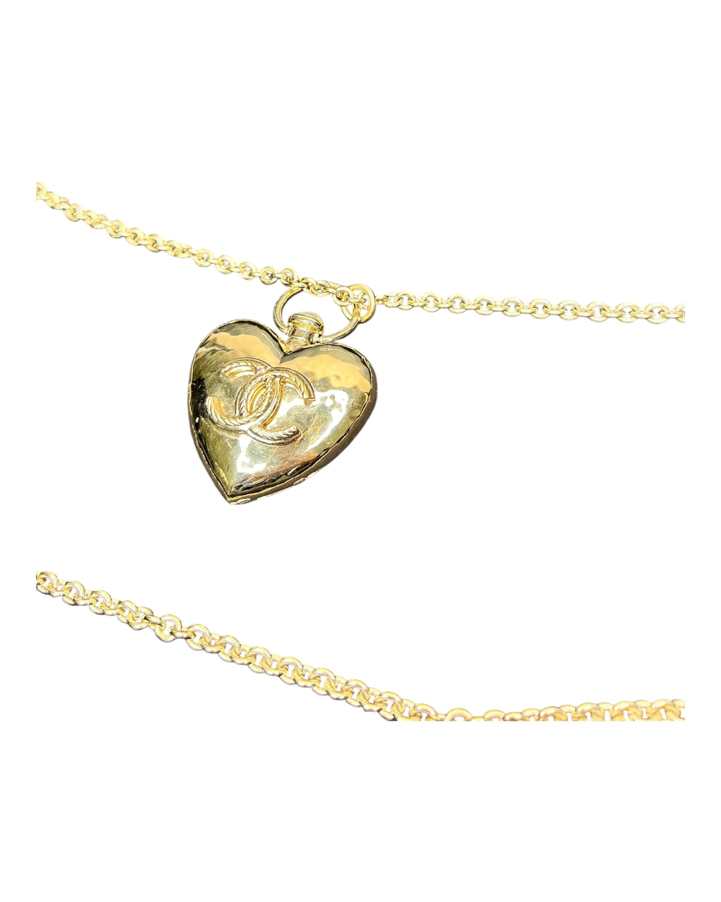 Chanel Oversized Heart Locket Pendant Necklace - The Luxury Savvy