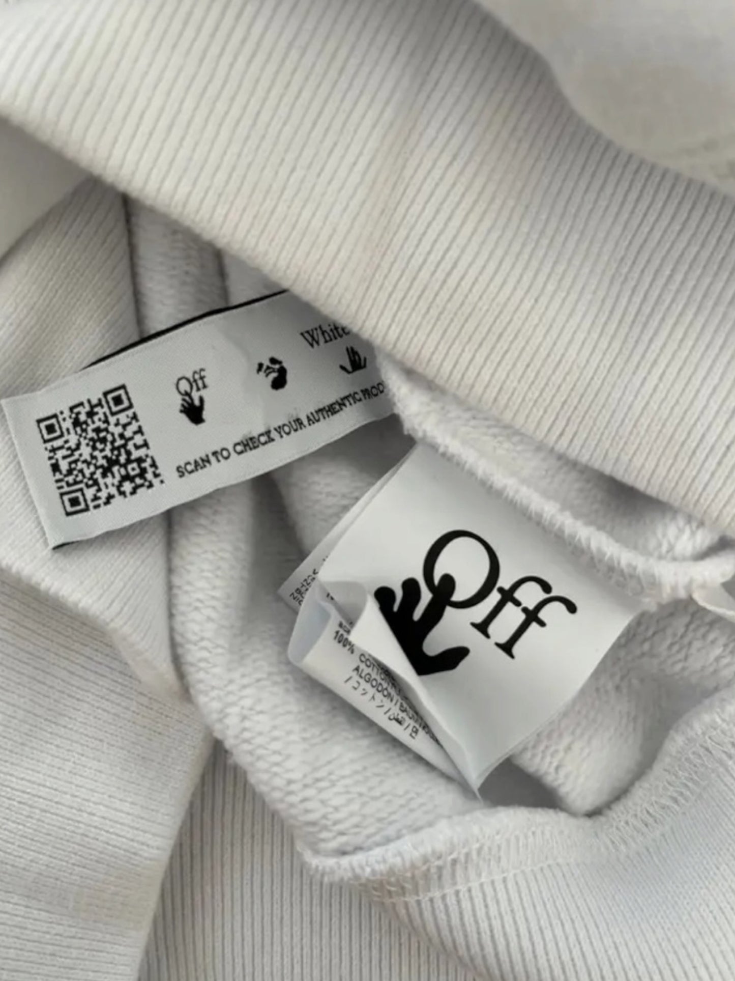 Off-White Degrade Arrow Slim Hoodie White Multi | Size XXS