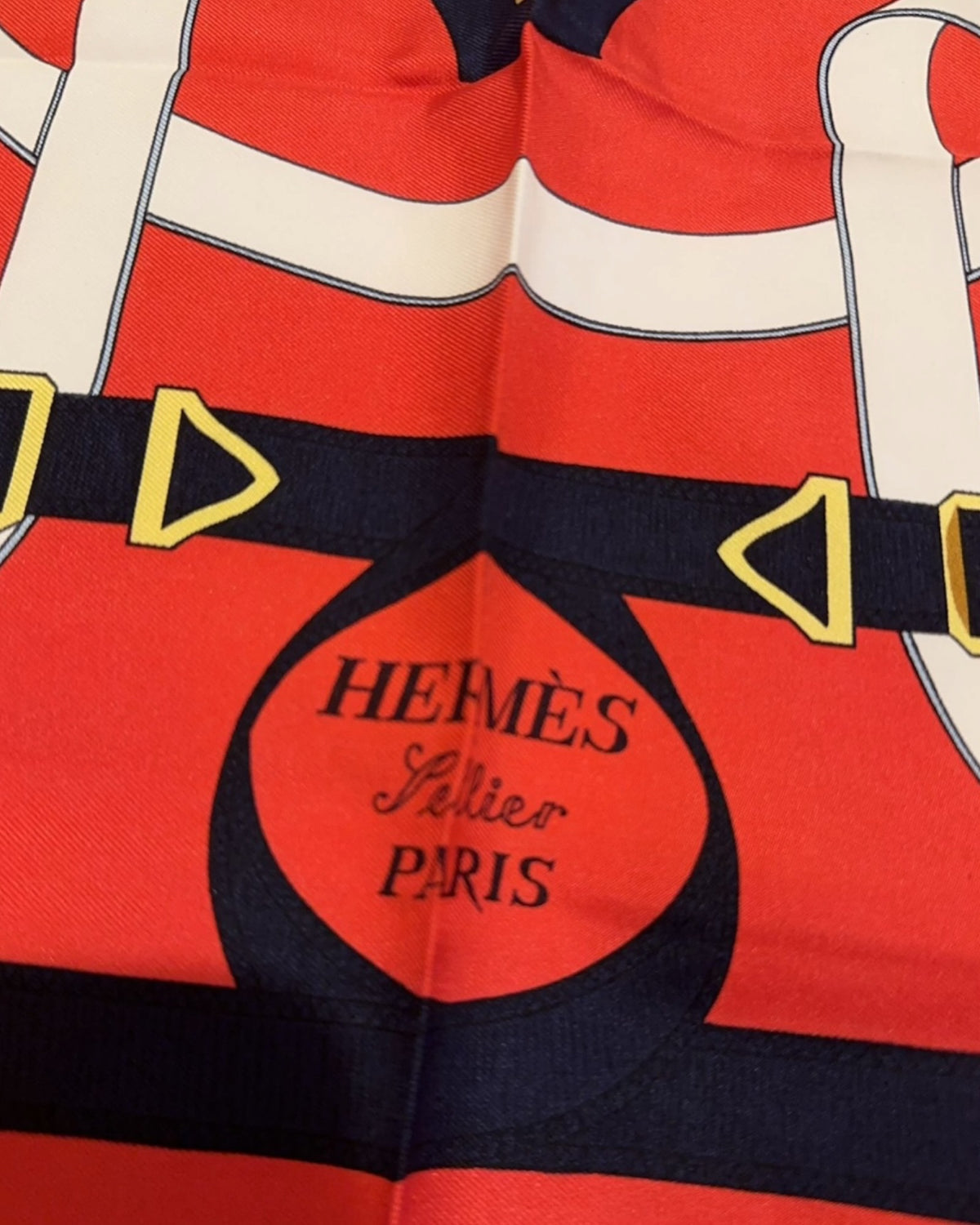 Hermès Eperon d’Or 90 Silk Scarf