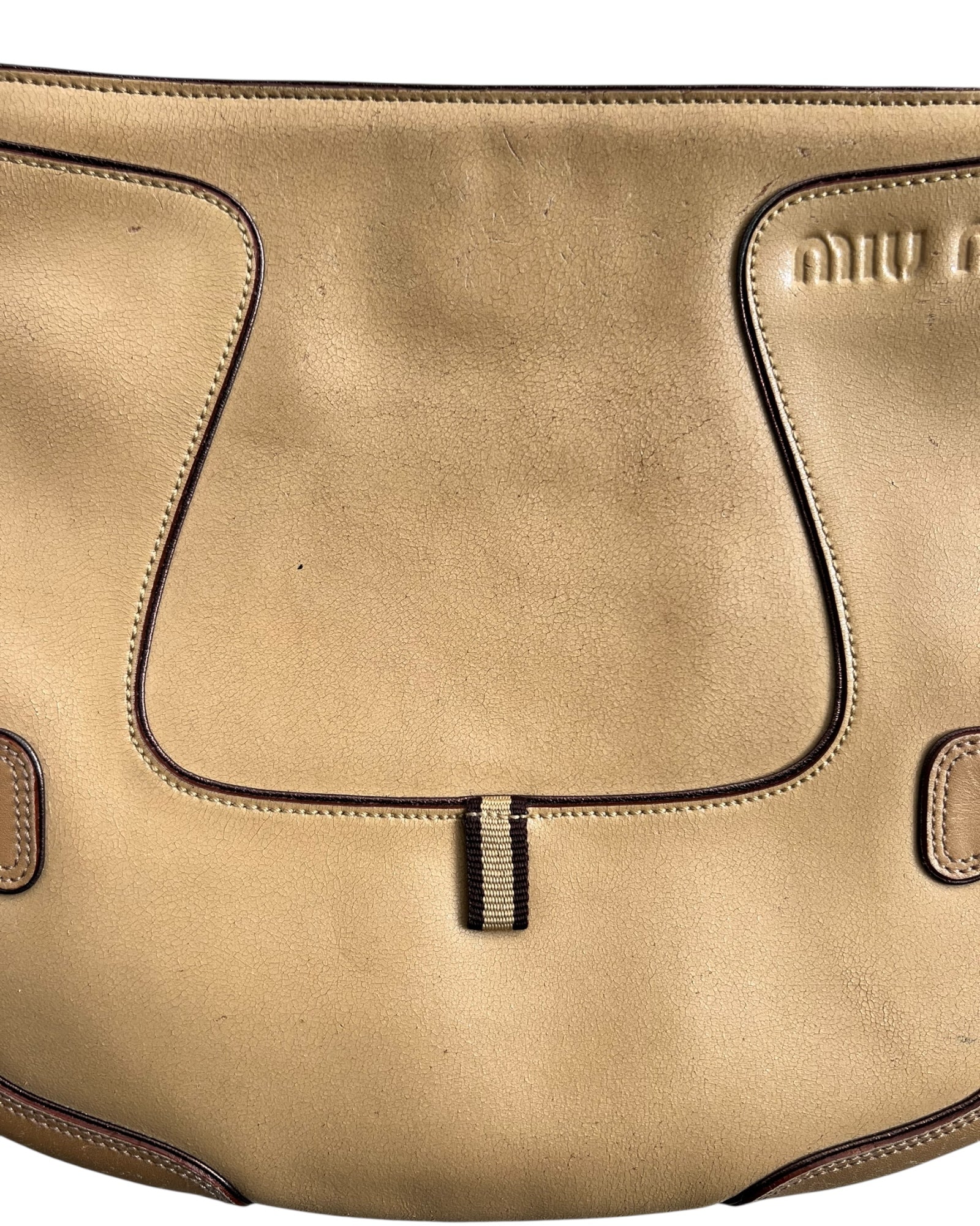 Miu Miu Beige Crossbody bag - The Luxury Savvy