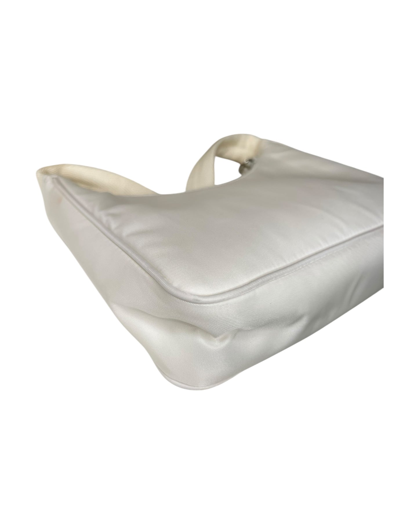 Prada Nylon Re-Edition Bag in White - The Luxury Savvy