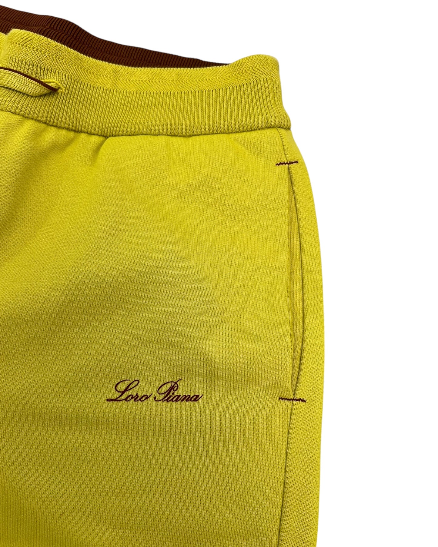 Loro Piana Yellow Cotton Joggers – Size XS - The Luxury Savvy
