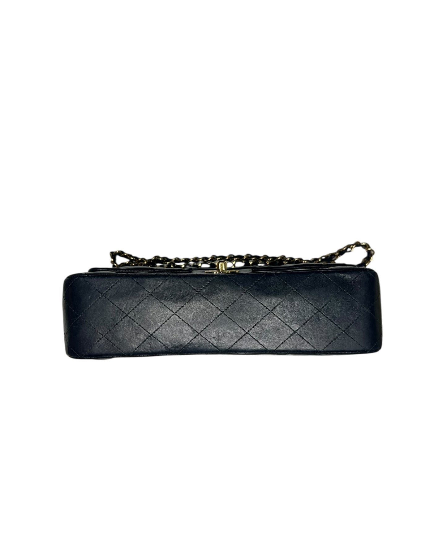 Chanel Classic Double Flap Bag – Black Lambskin with 24k Gold-Plated Hardware (Series 10)