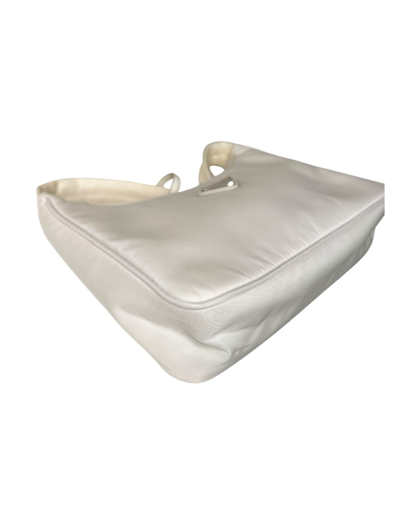 Prada Nylon Re-Edition Bag in White - The Luxury Savvy