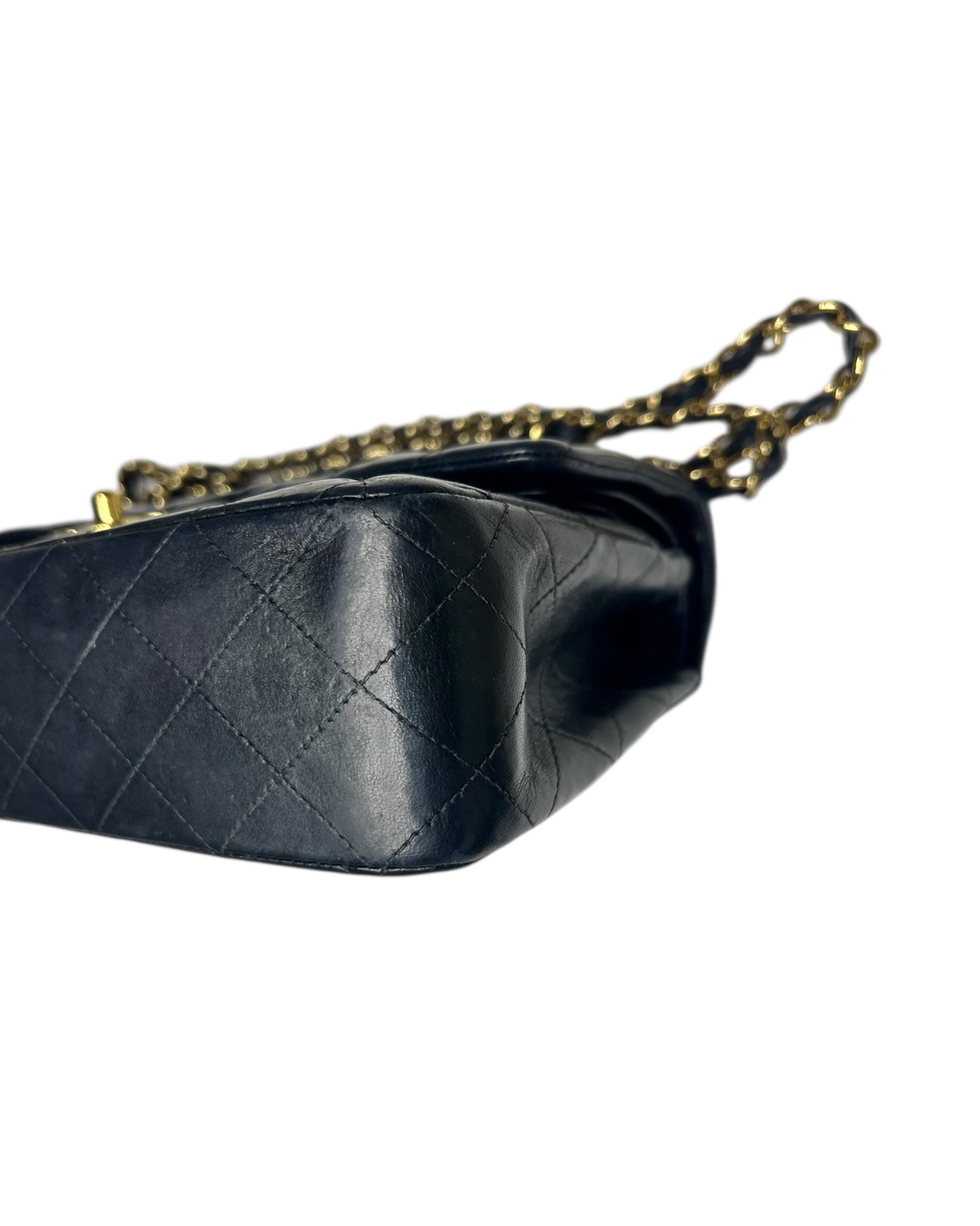 Chanel Classic Double Flap Bag – Black Lambskin with 24k Gold-Plated Hardware (Series 10)