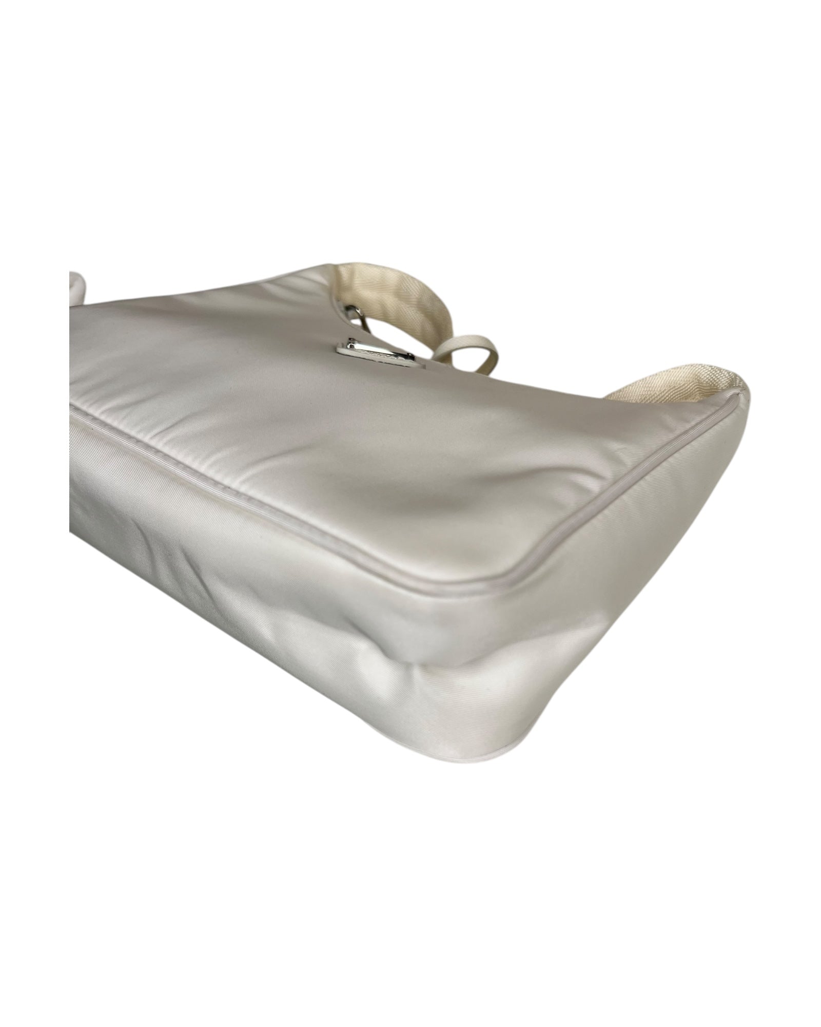 Prada Nylon Re-Edition Bag in White - The Luxury Savvy