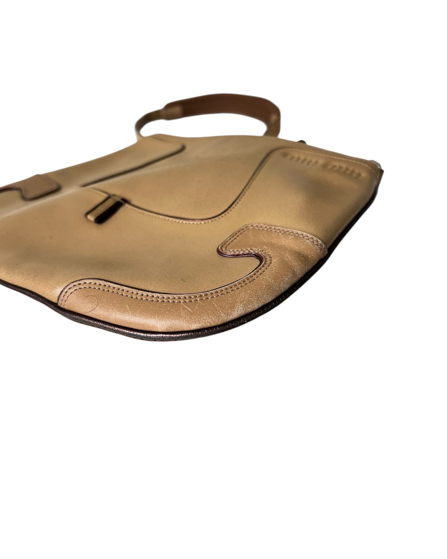 Miu Miu Beige Crossbody bag - The Luxury Savvy