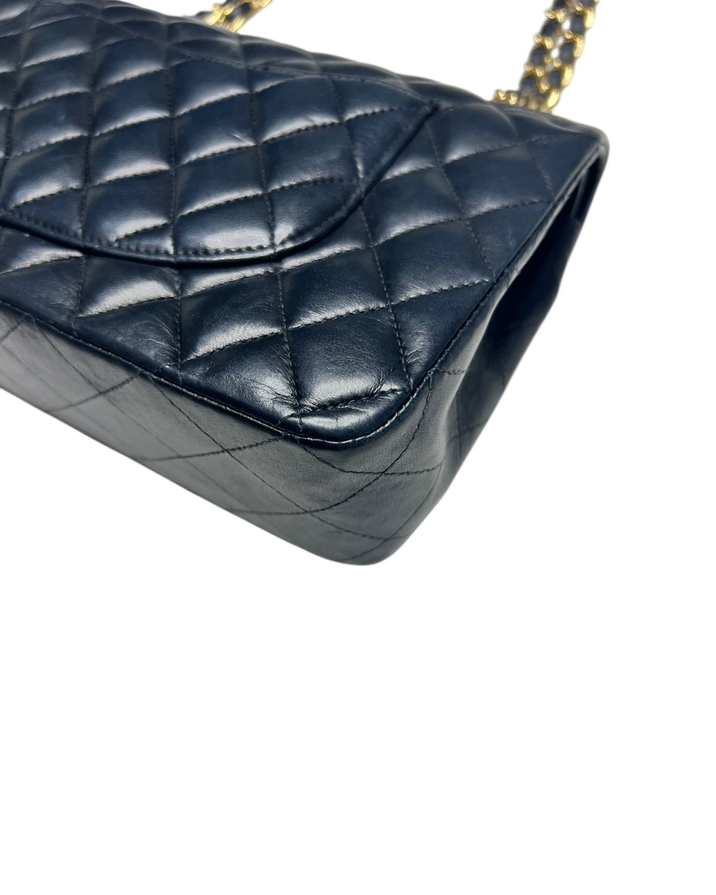 Chanel Classic Double Flap Bag – Black Lambskin with 24k Gold-Plated Hardware (Series 10)