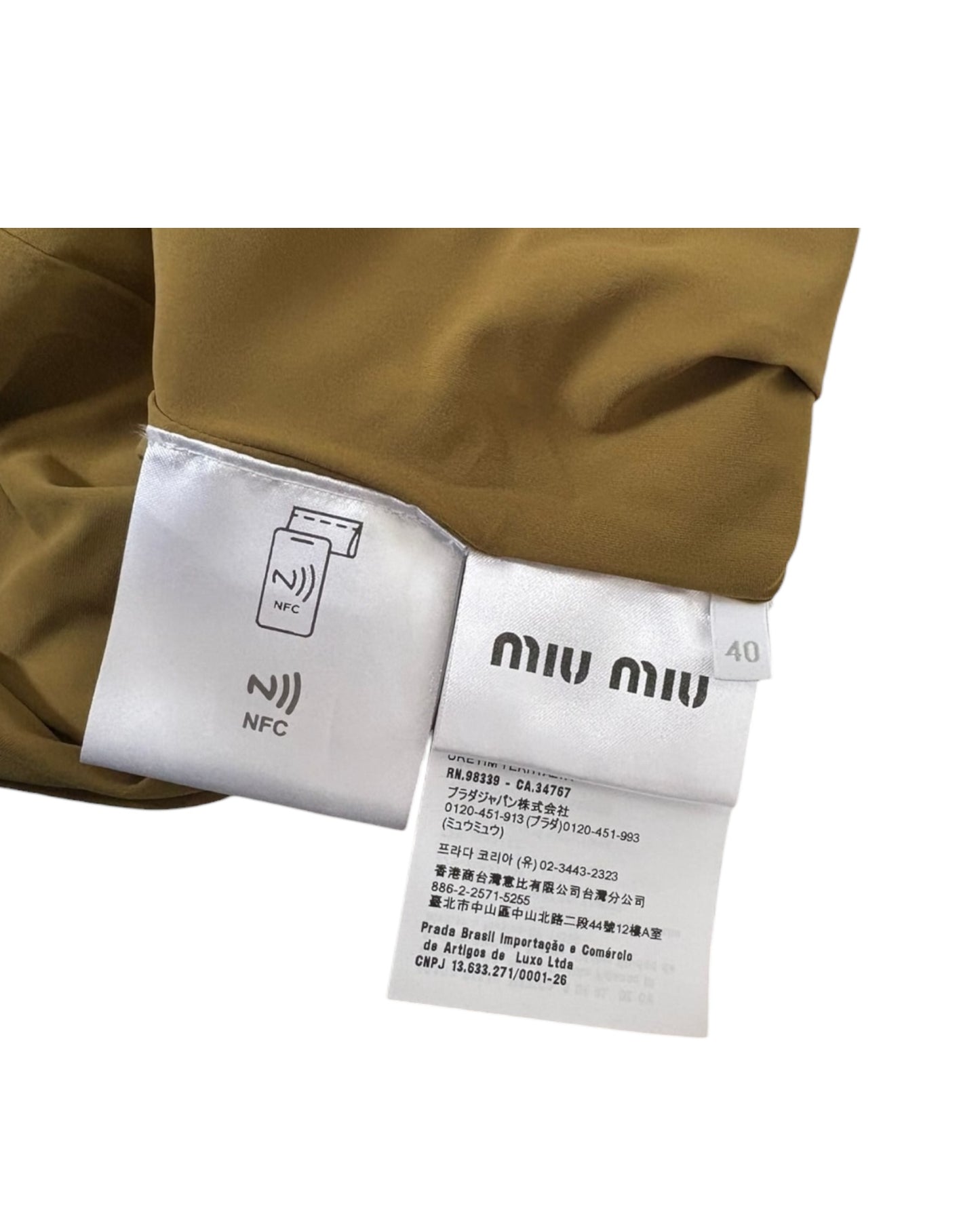 Miu Miu Olive Jersey Stretch Skirt – Size 40 - The Luxury Savvy