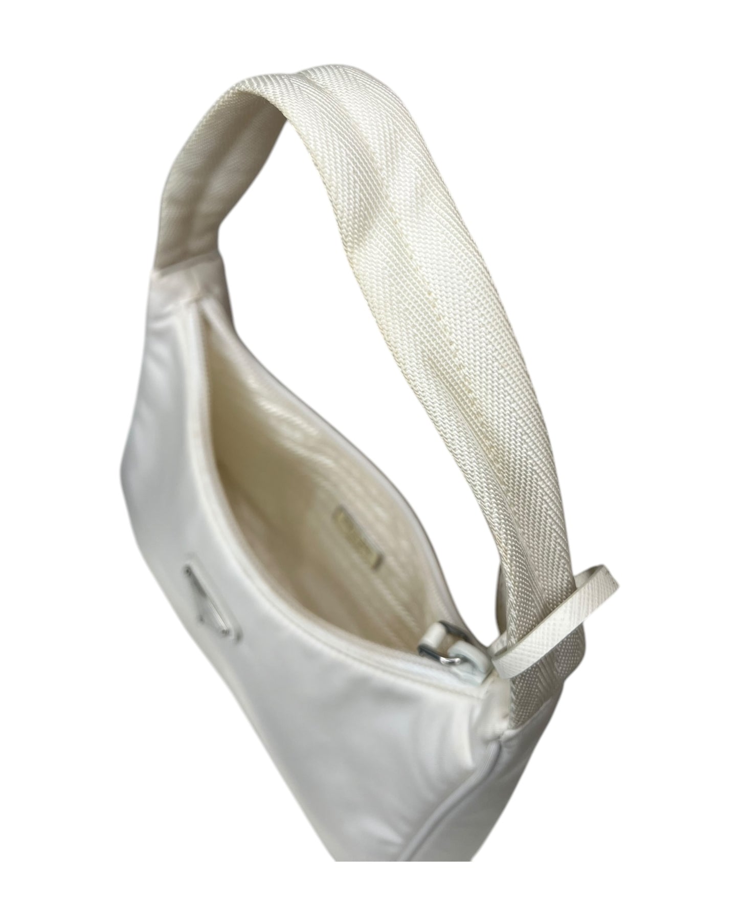 Prada Nylon Re-Edition Bag in White - The Luxury Savvy