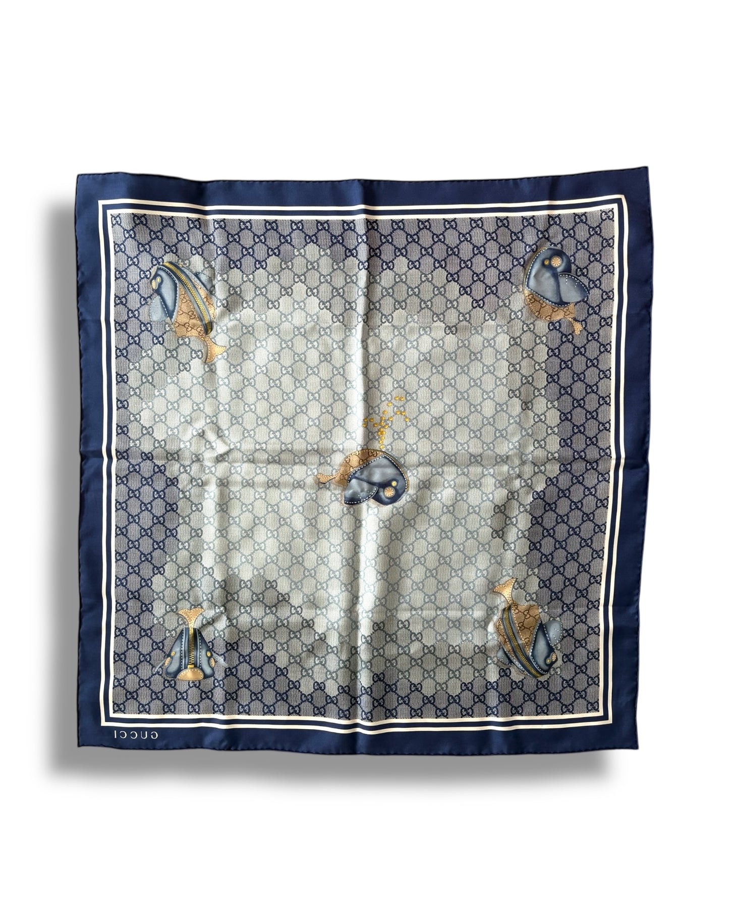 Gucci GG Monogram Silk Scarf