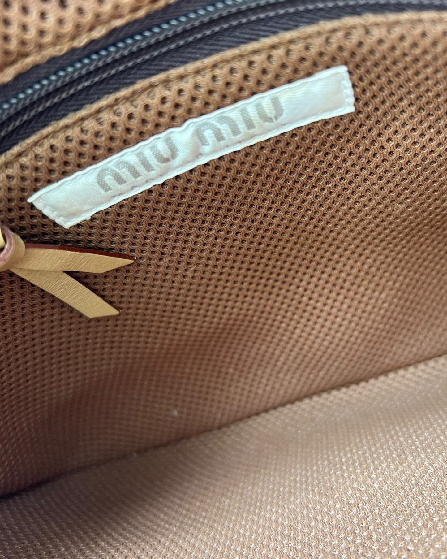 Miu Miu Beige Crossbody bag - The Luxury Savvy