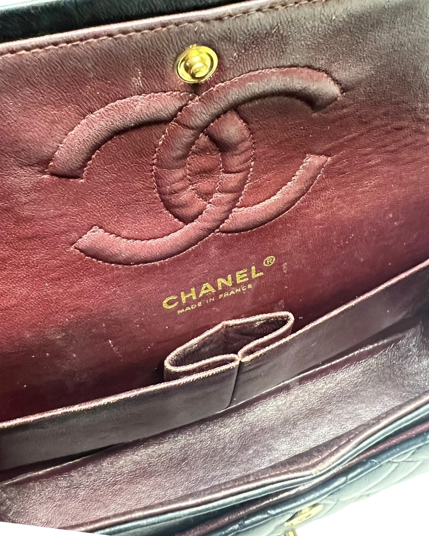 Chanel Classic Double Flap Bag – Black Lambskin with 24k Gold-Plated Hardware (Series 10)