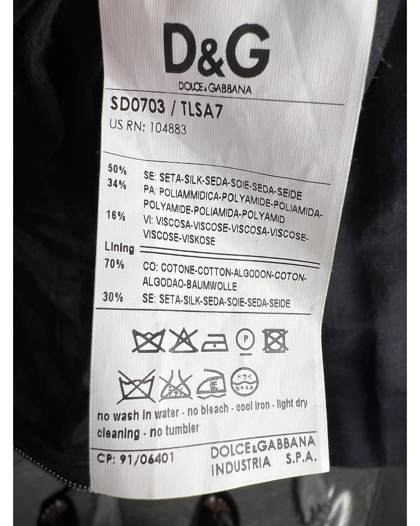 Dolce & Gabbana | D&G | Black Lace Panel Midi Dress Size IT 44