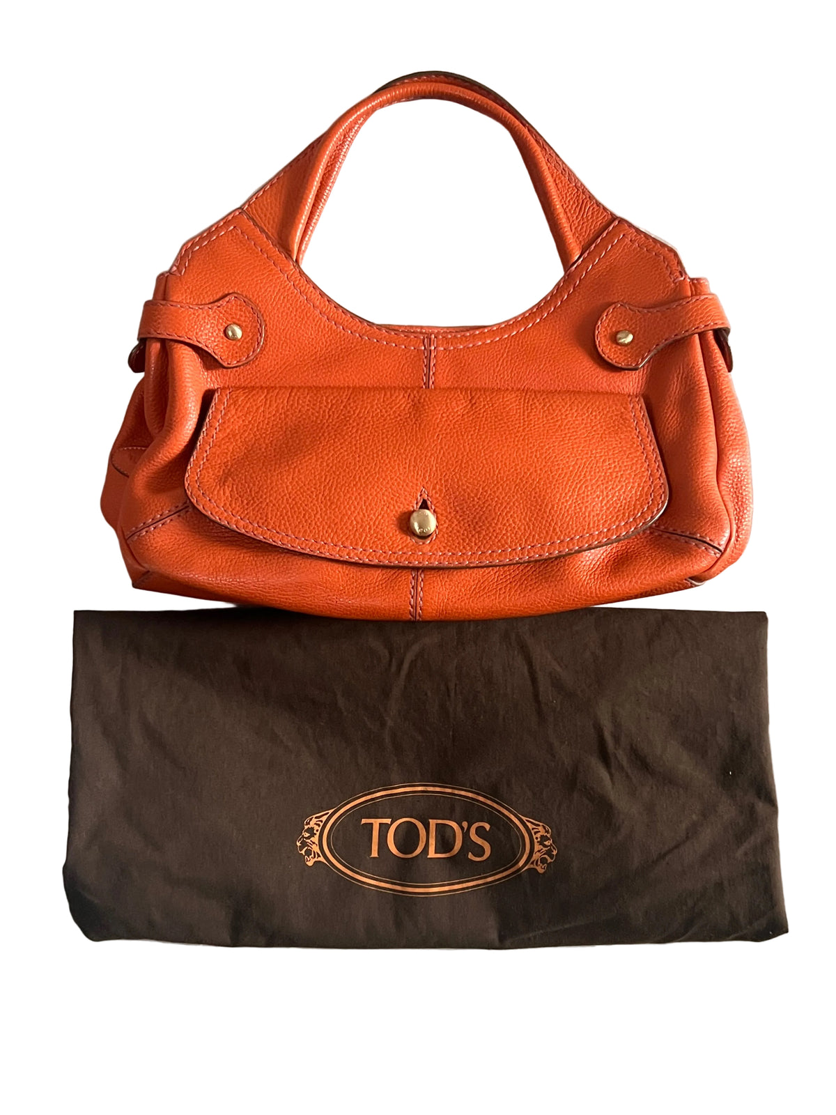 Tod's Tote Bag | Orange | Grained Leather