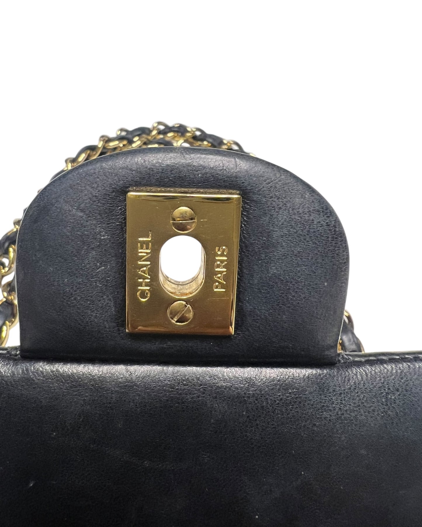 Chanel Classic Double Flap Bag – Black Lambskin with 24k Gold-Plated Hardware (Series 10)