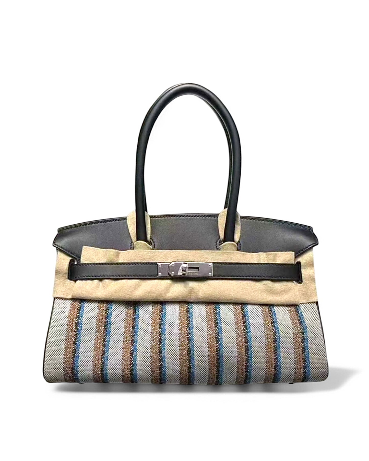 Pre-owned Hermès Birkin Shoulder 29 – Light Toile & Swift, 2025 Palladium Hardware - The Luxury Savvy