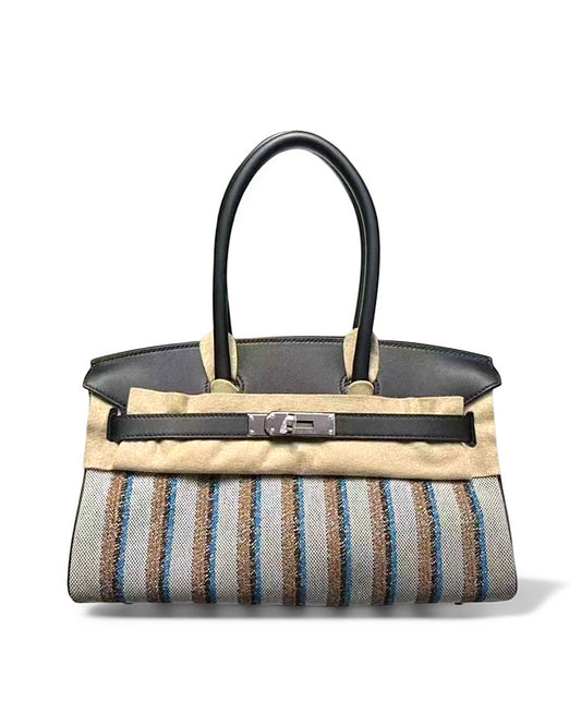 Pre-owned Hermès Birkin Shoulder 29 – Light Toile & Swift, 2025 Palladium Hardware - The Luxury Savvy