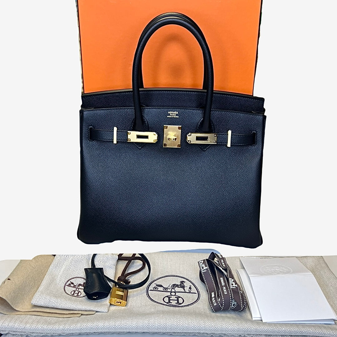 Pre-owned Hermès Black Birkin 30 Gold Hardware - The Luxury Savvy