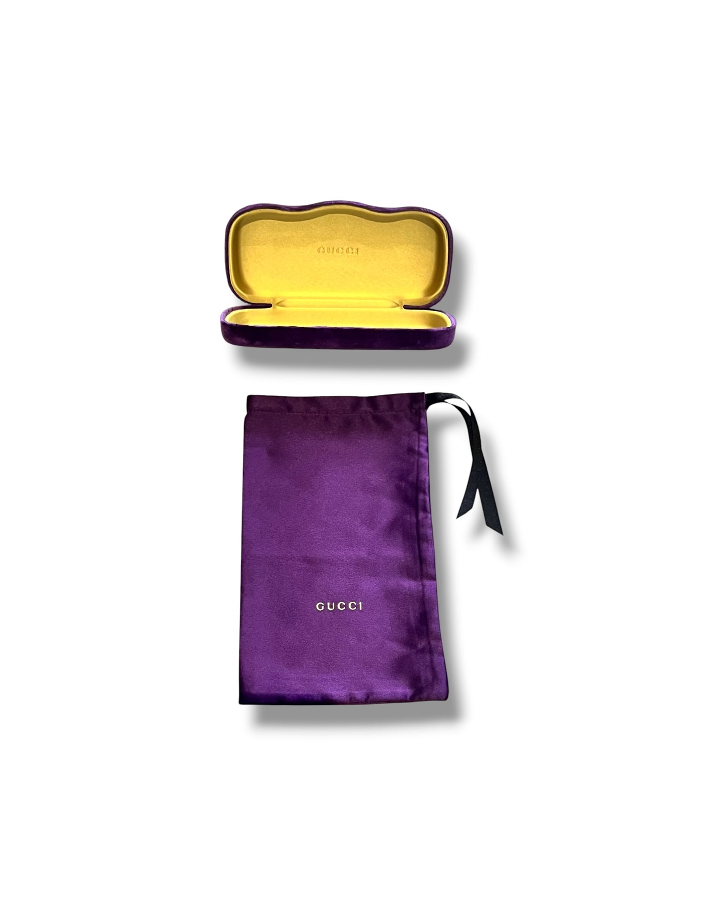 Gucci Velvet Glasses Case & Dust Pouch