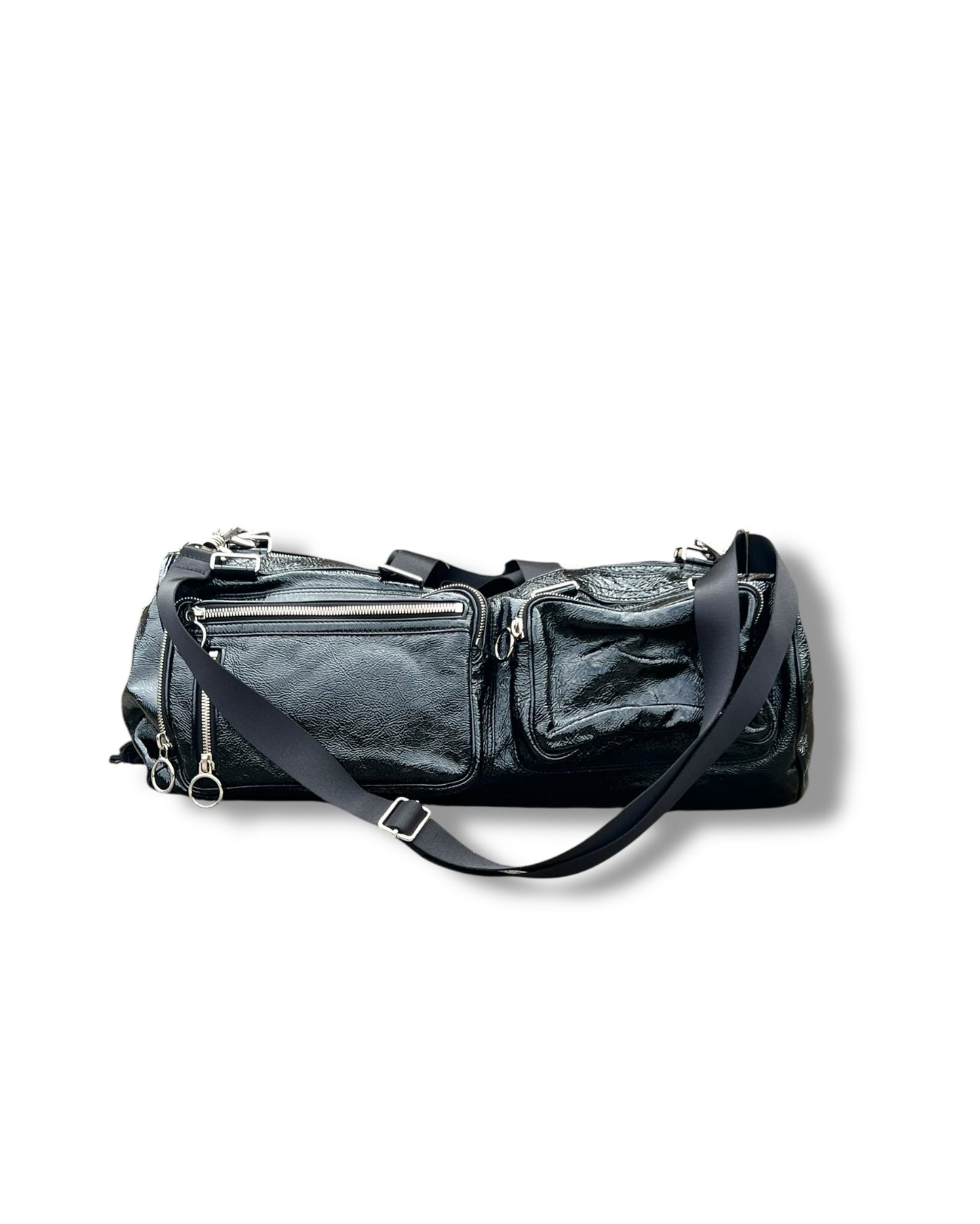 Dior Homme Leather Duffle Bag – Black Tassel Weekend Travel Bag by Hedi Slimane