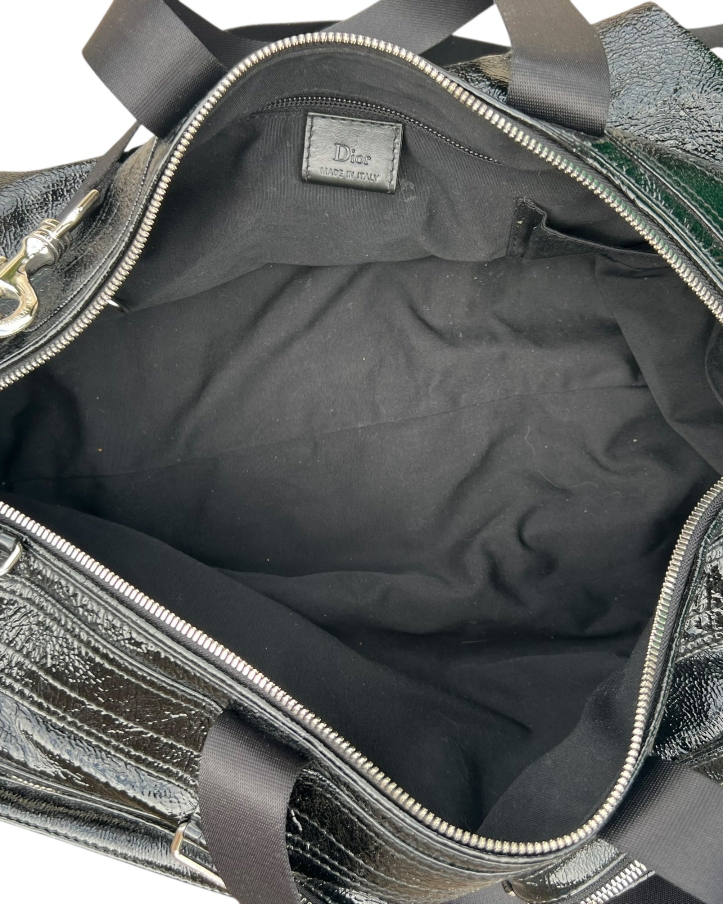 Dior Homme Leather Duffle Bag – Black Tassel Weekend Travel Bag by Hedi Slimane