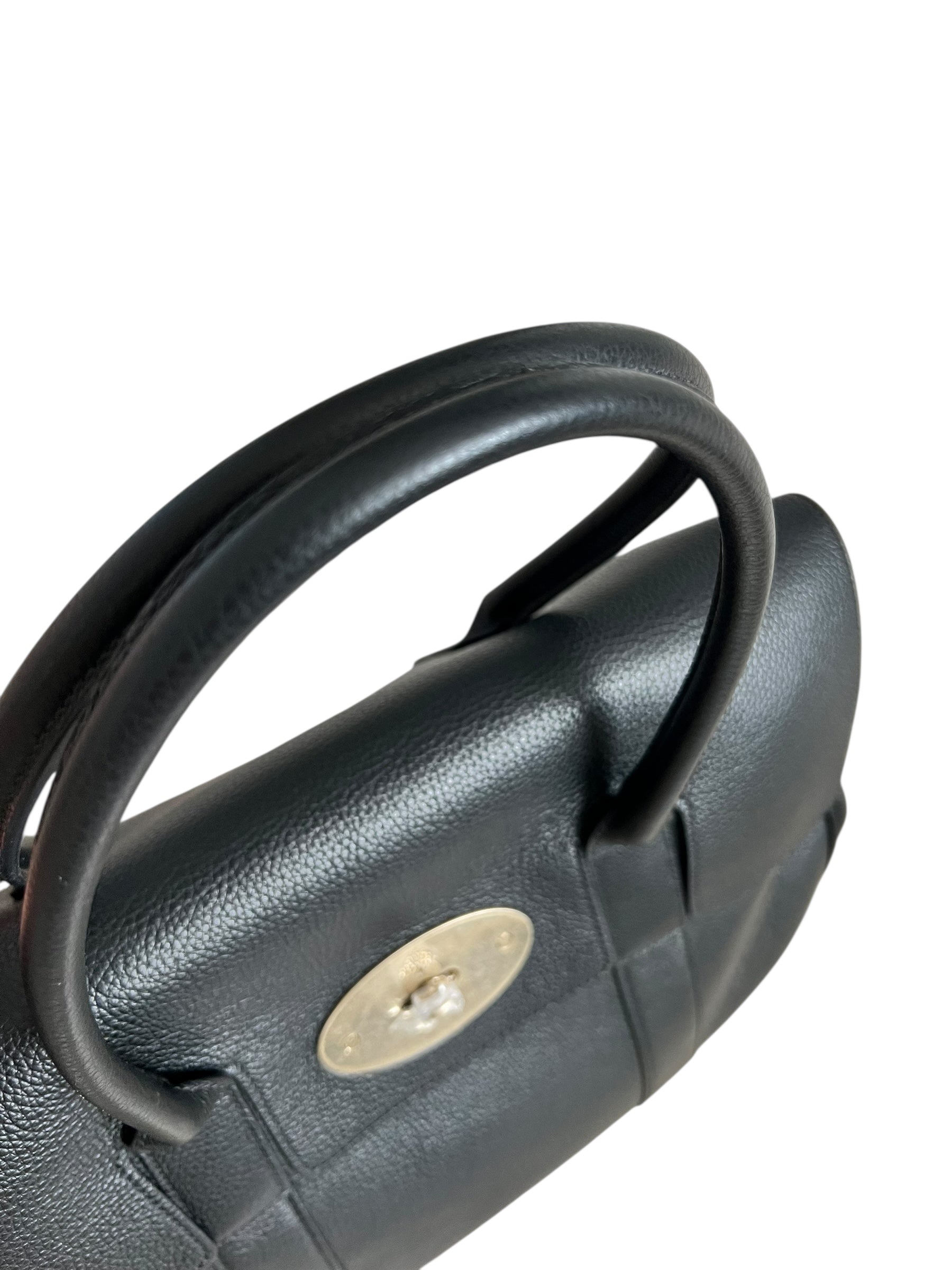 Mulberry Bayswater Heritage – Black Small Classic Grain with Brass Hardware - The Luxury Savvy