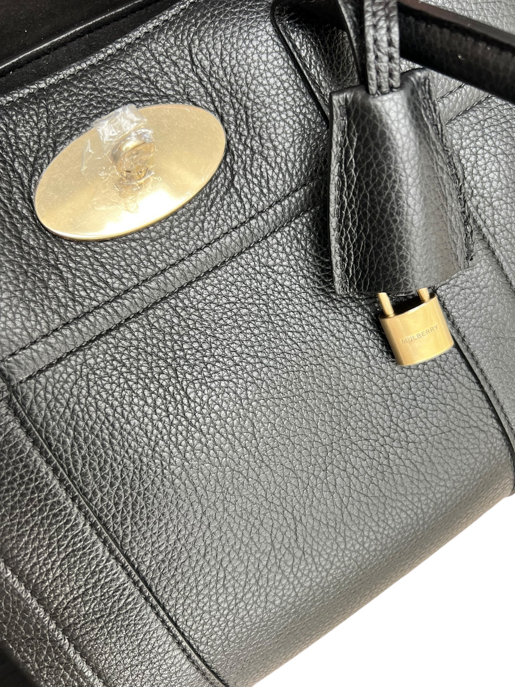 Mulberry Bayswater Heritage – Black Small Classic Grain with Brass Hardware - The Luxury Savvy