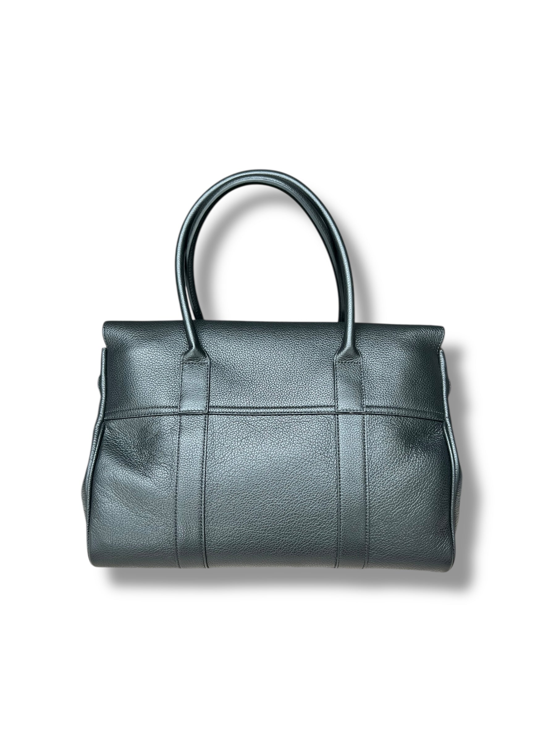 Mulberry Bayswater Heritage – Black Small Classic Grain with Brass Hardware - The Luxury Savvy