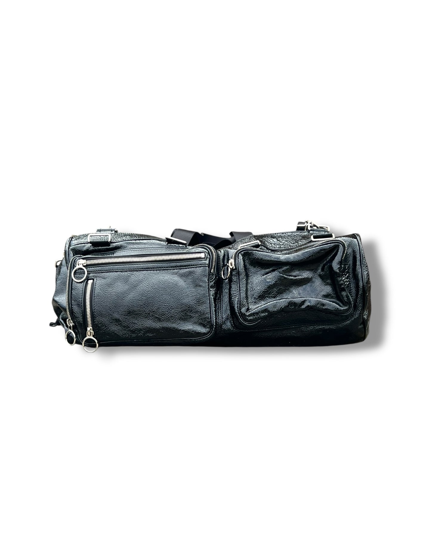 Dior Homme Leather Duffle Bag – Black Tassel Weekend Travel Bag by Hedi Slimane