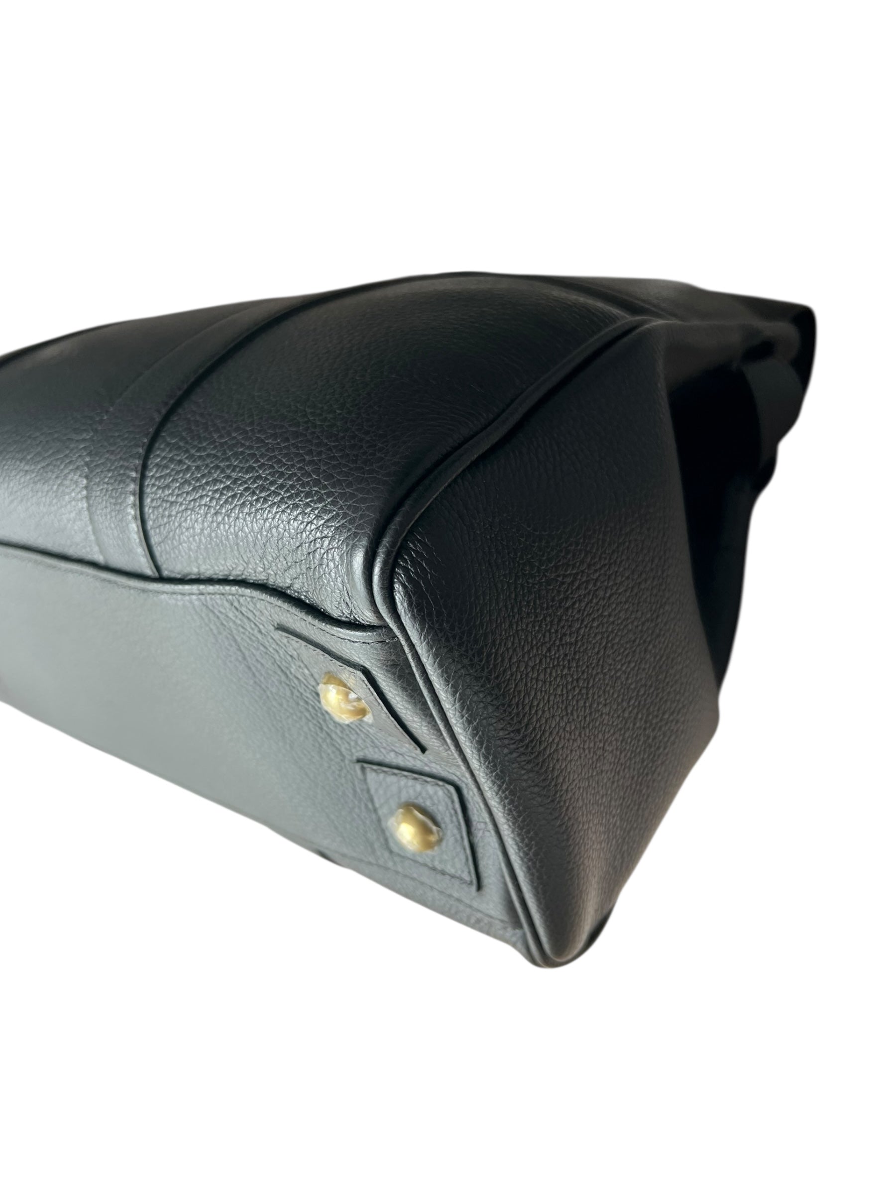 Mulberry Bayswater Heritage – Black Small Classic Grain with Brass Hardware - The Luxury Savvy