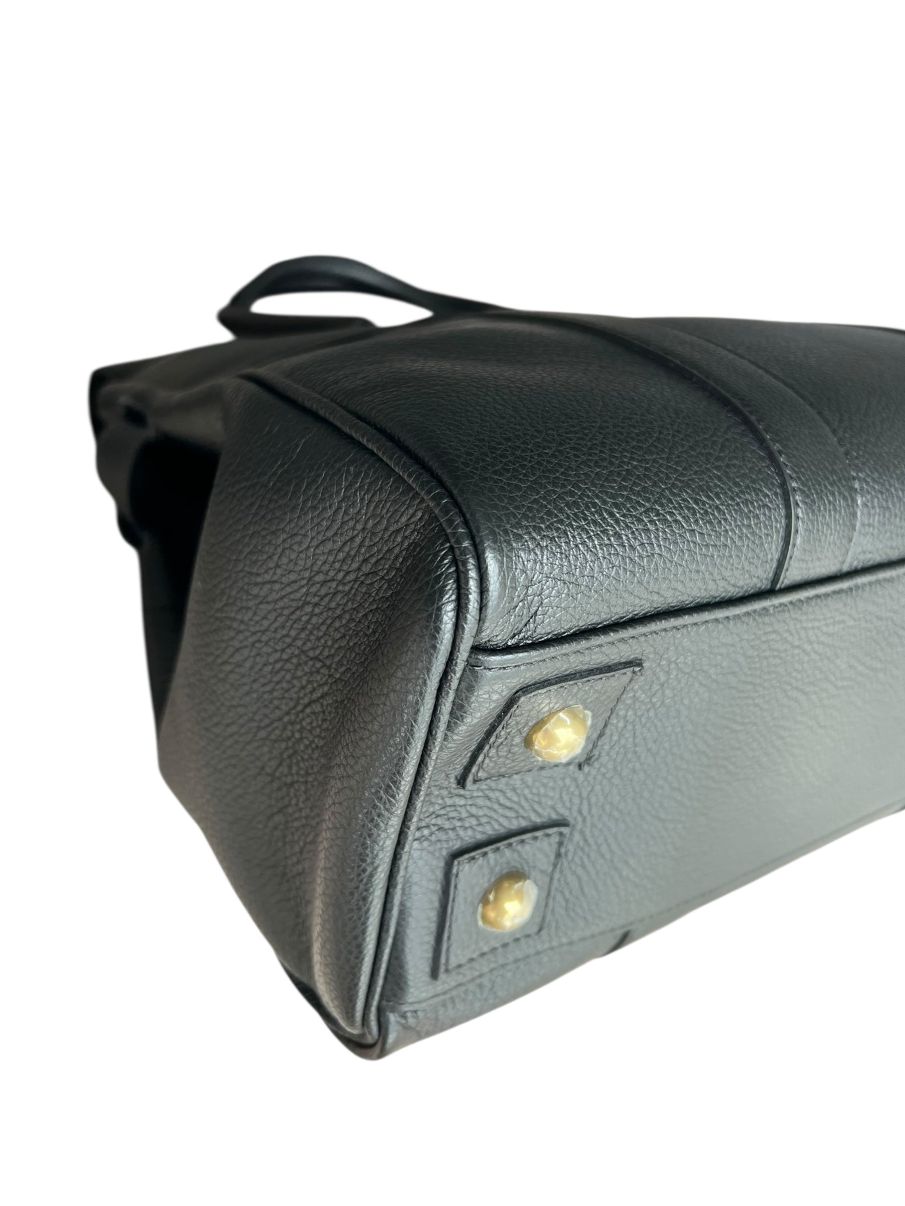 Mulberry Bayswater Heritage – Black Small Classic Grain with Brass Hardware - The Luxury Savvy