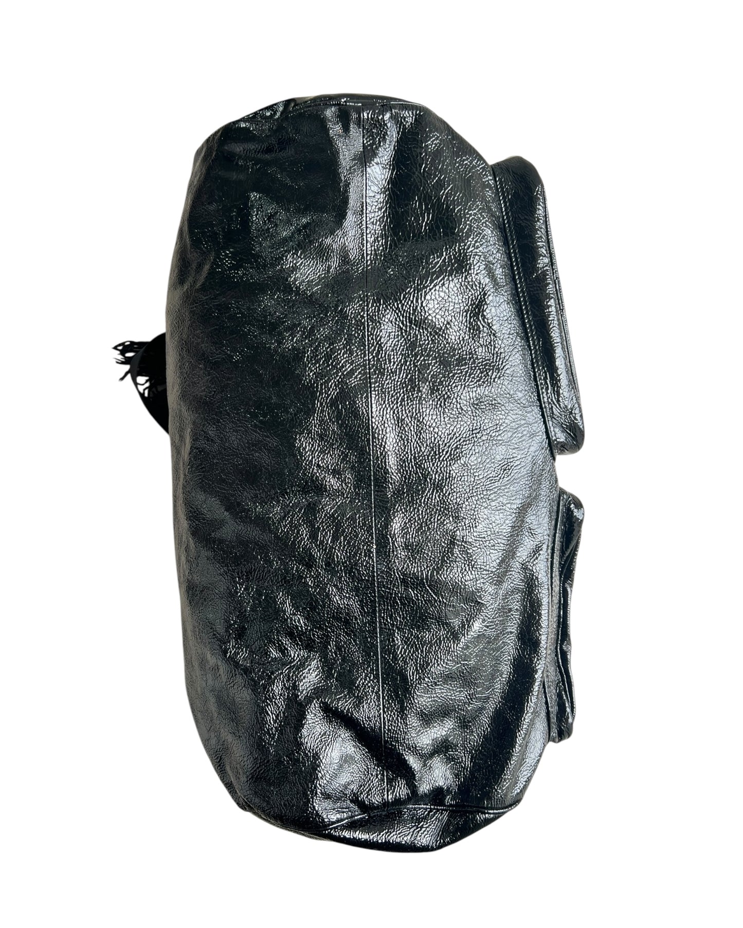 Dior Homme Leather Duffle Bag – Black Tassel Weekend Travel Bag by Hedi Slimane