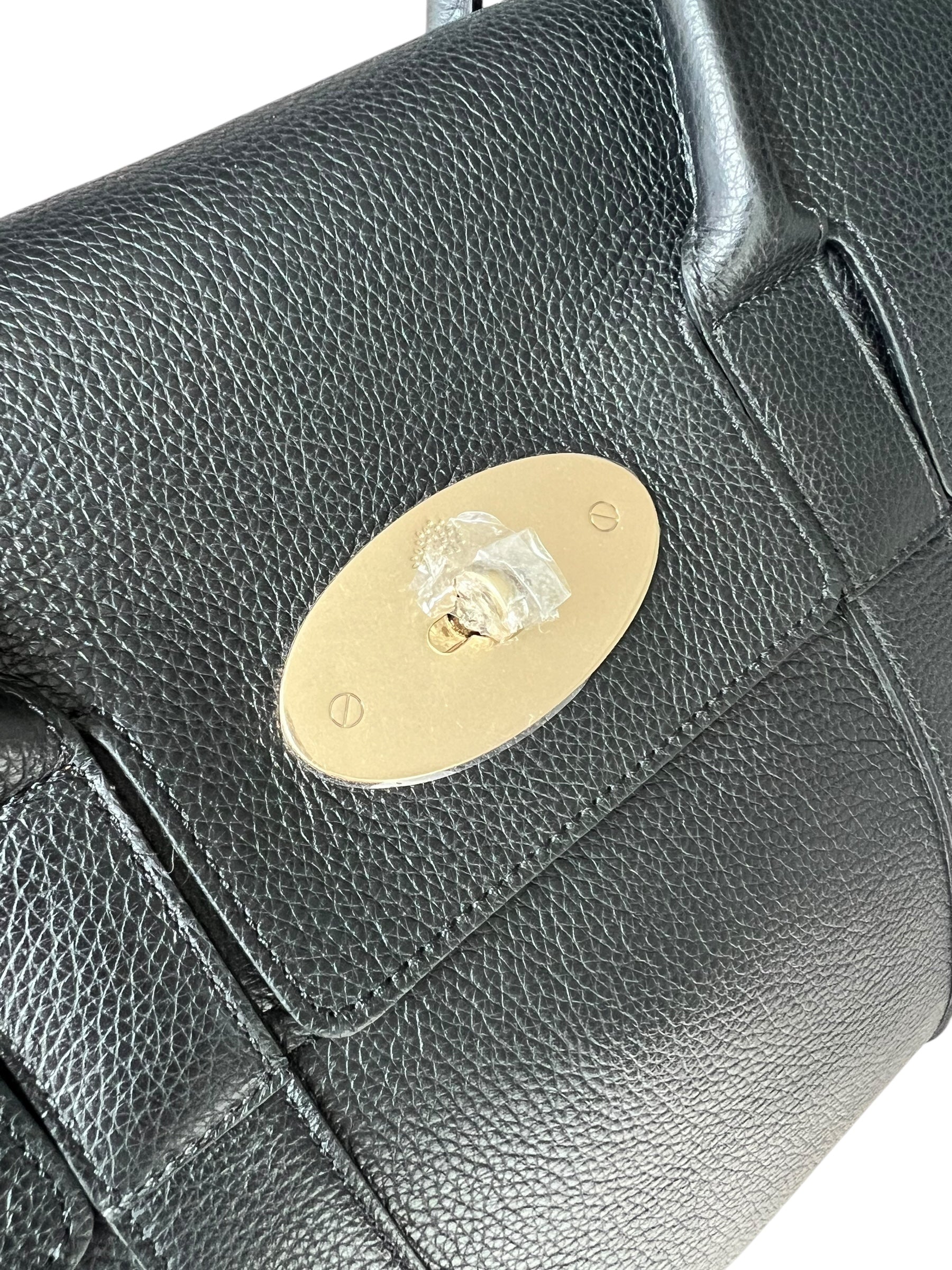 Mulberry Bayswater Heritage – Black Small Classic Grain with Brass Hardware - The Luxury Savvy