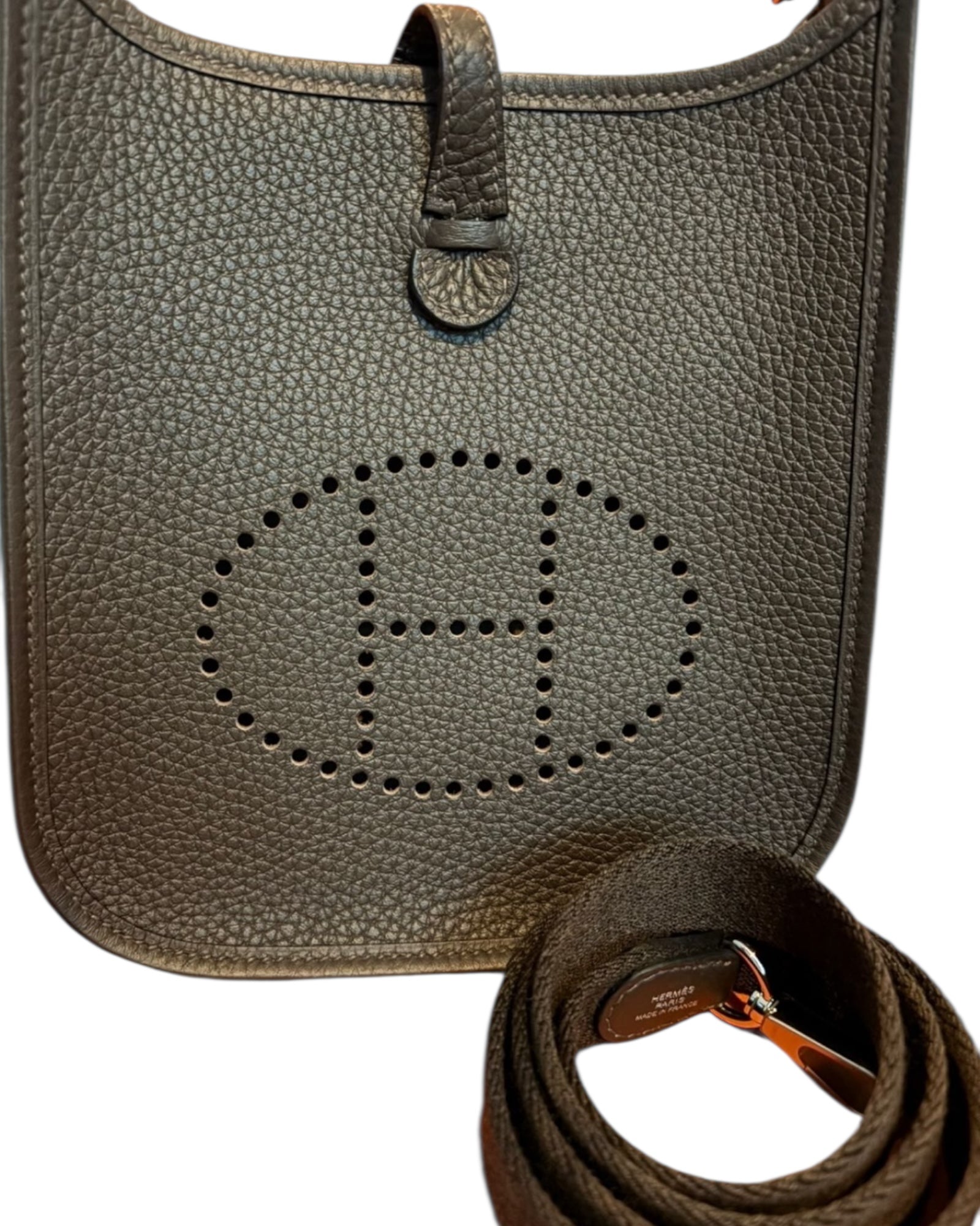 Hermès Mini Evelyne TPM - Ebene - Full Set - Store Fresh - The Luxury Savvy