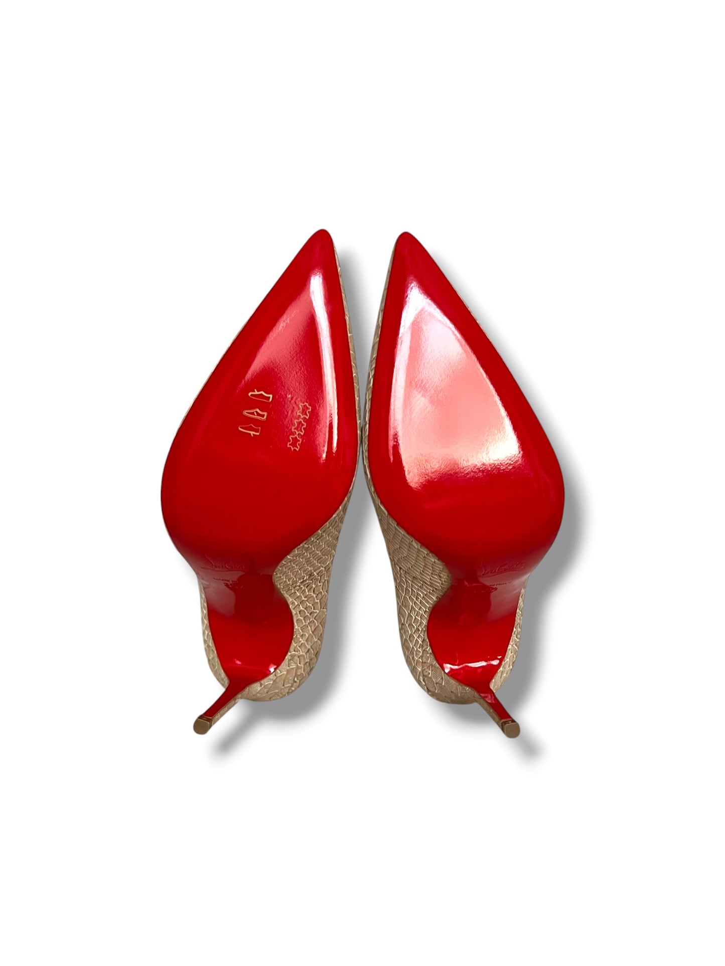 Christian Louboutin Décolleté 100 Liège Embossé Pumps | Size EU 36.5