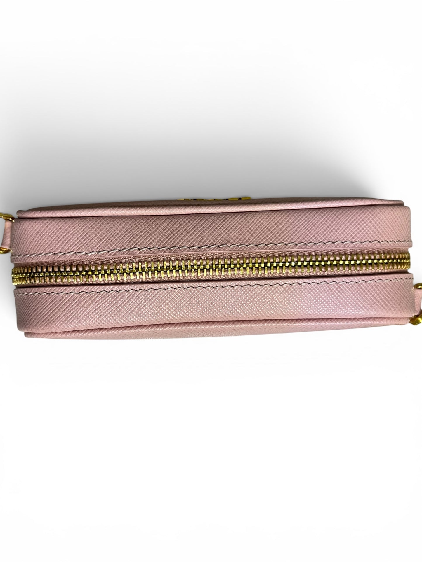 Prada Saffiano Mini Camera Bag in Orchidea Pink