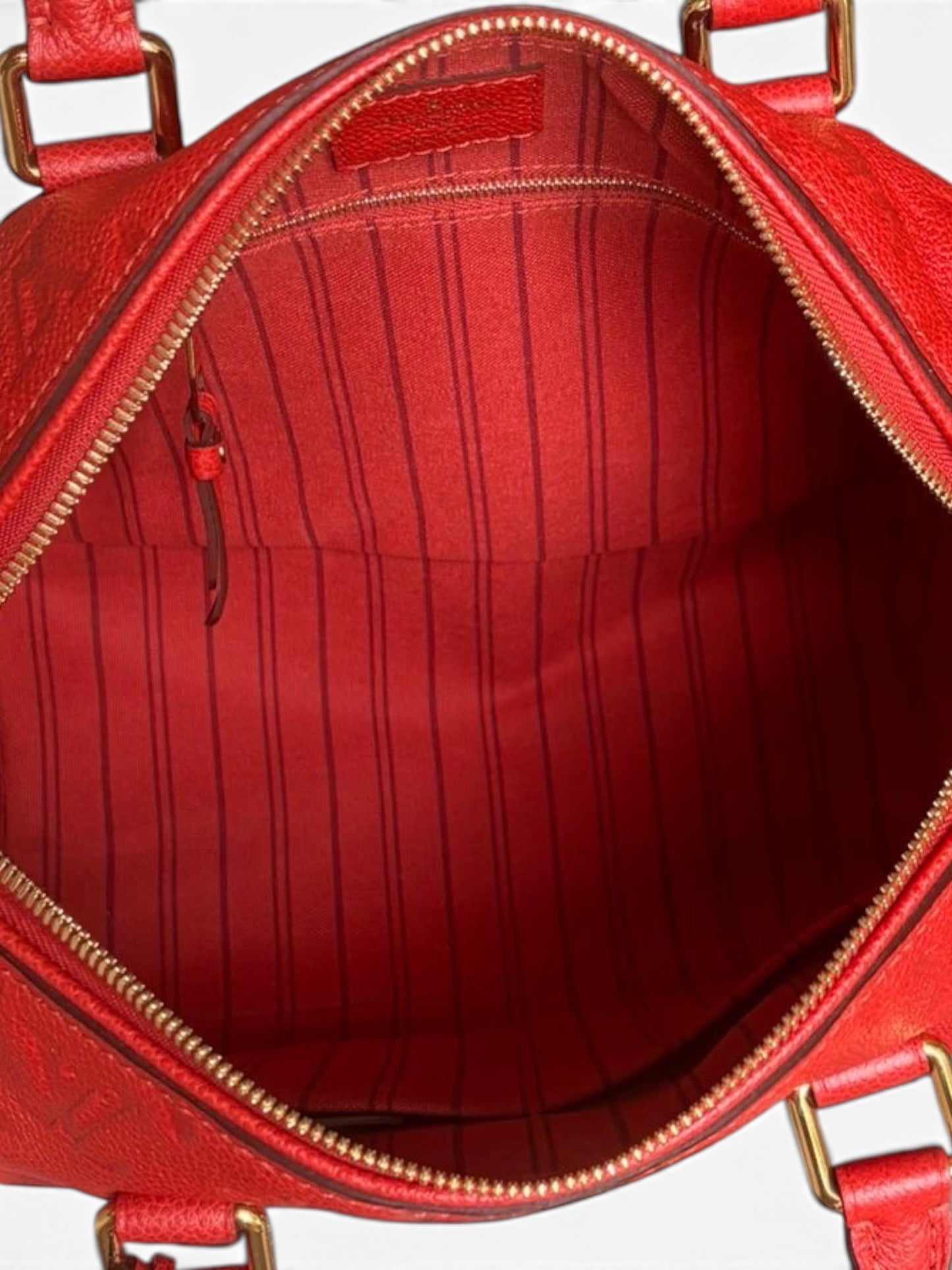 Louis Vuitton Empreinte Speedy Bandoulière 25 Cherry Red