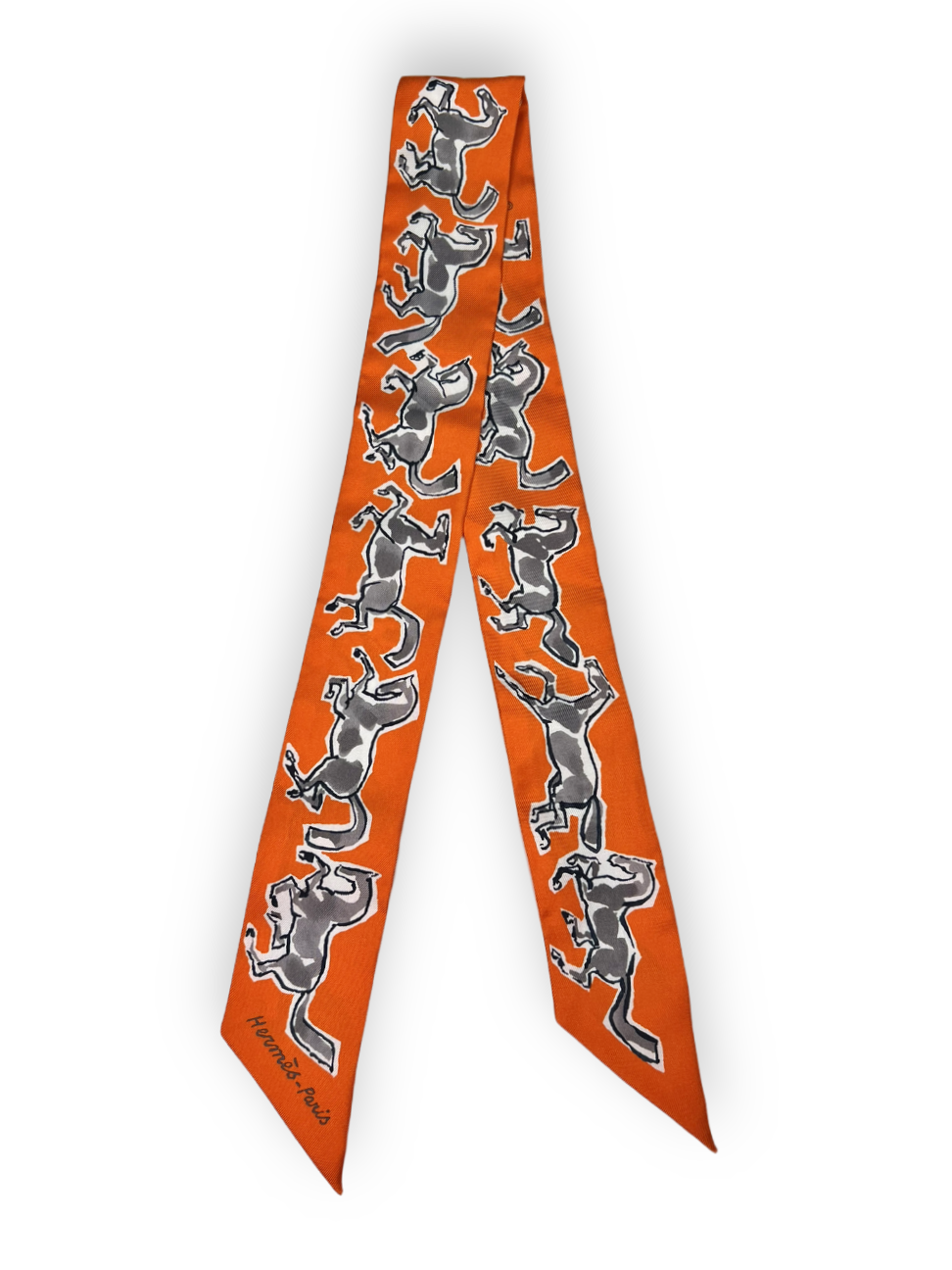 Pre-owned Hermes Horses Twilly