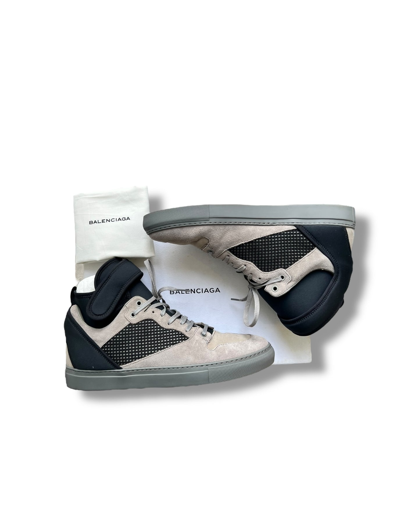 Balenciaga Men’s High-Top Trainers – Grey - The Luxury Savvy