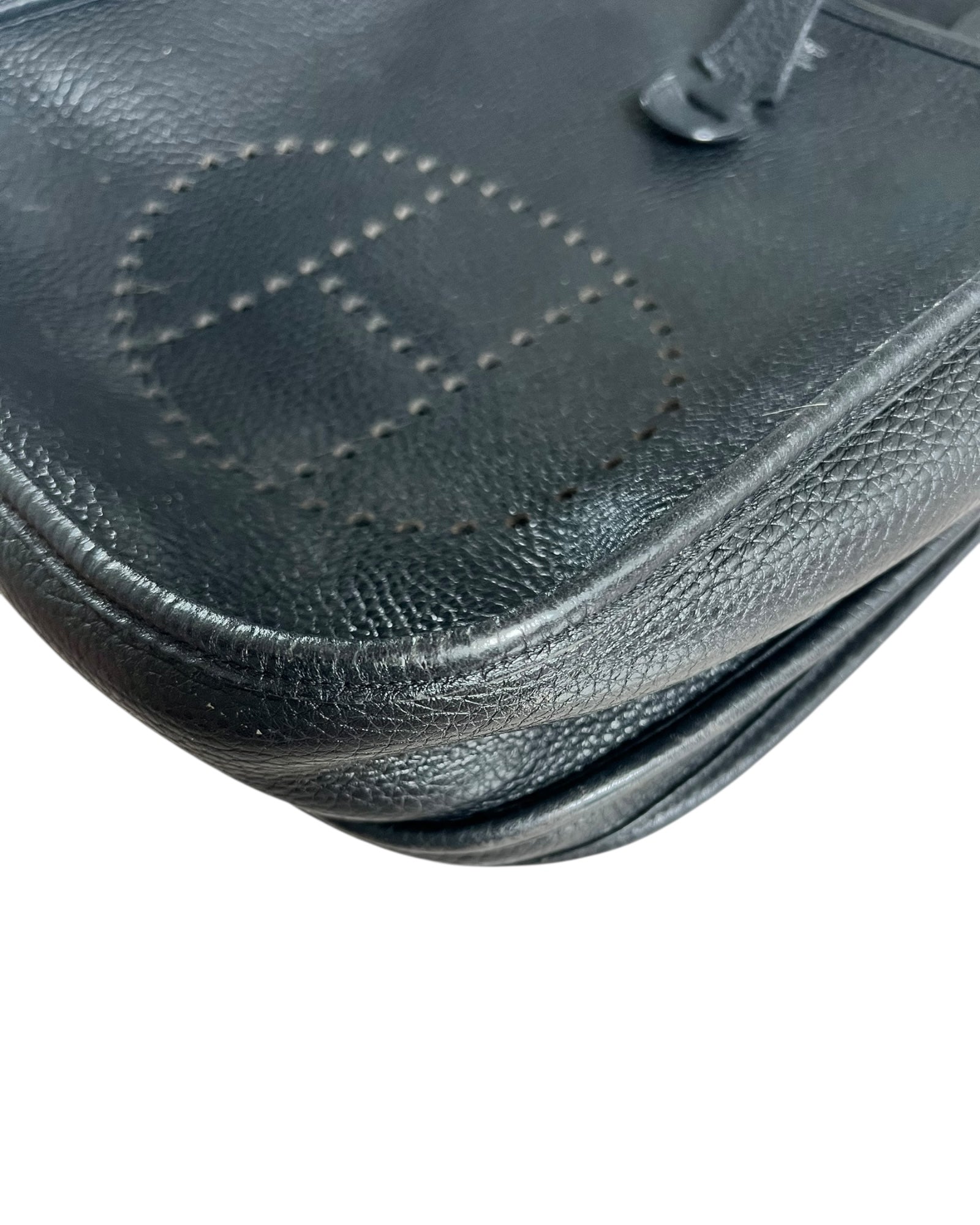 Hermès Evelyne GM in Black Clemence Leather with Palladium Hardware - The Luxury Savvy