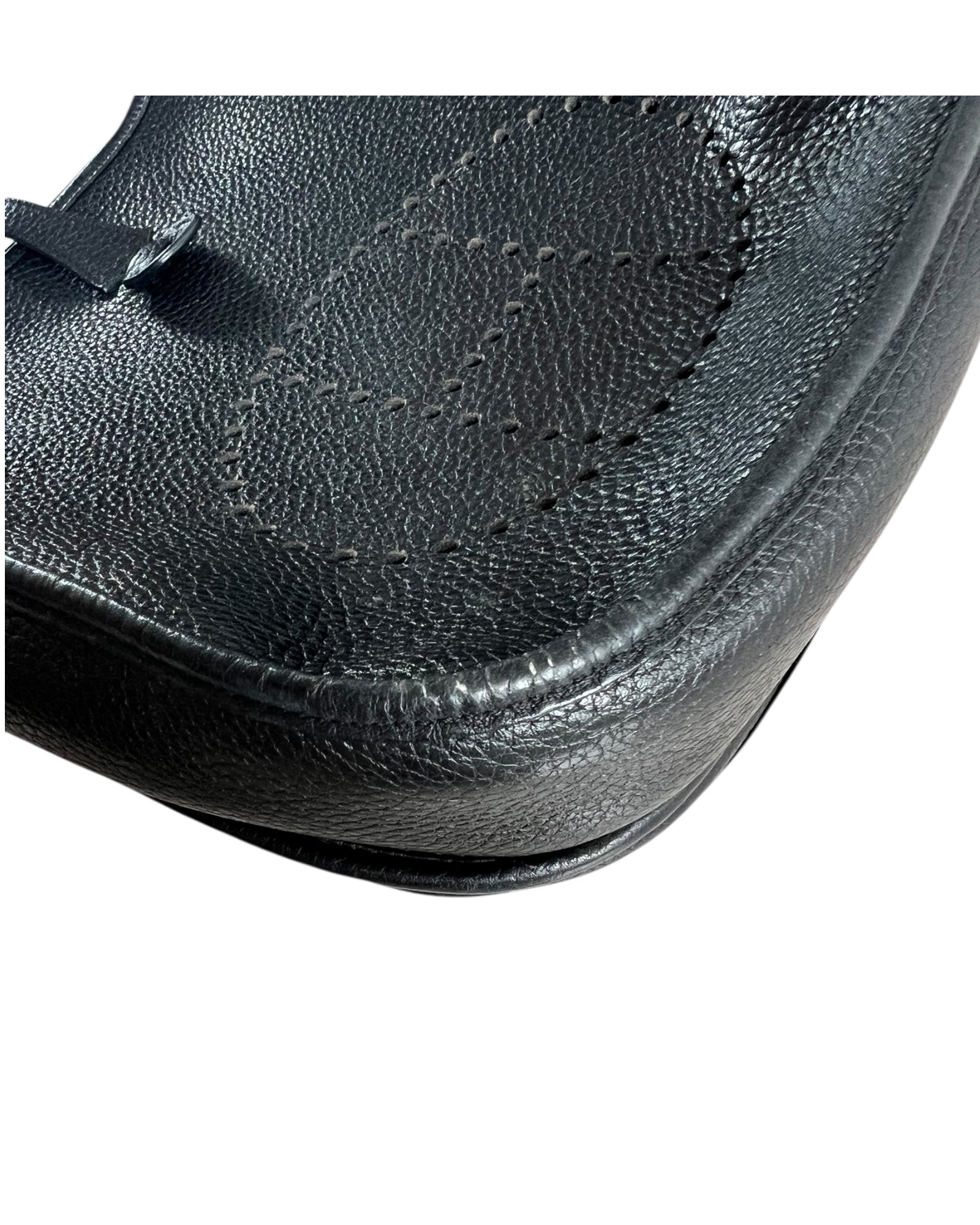 Hermès Evelyne GM in Black Clemence Leather with Palladium Hardware - The Luxury Savvy